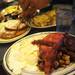 A plate of eggs, ham, bacon, sausage and home fries at Angelo's. Melanie Maxwell I AnnArbor.com